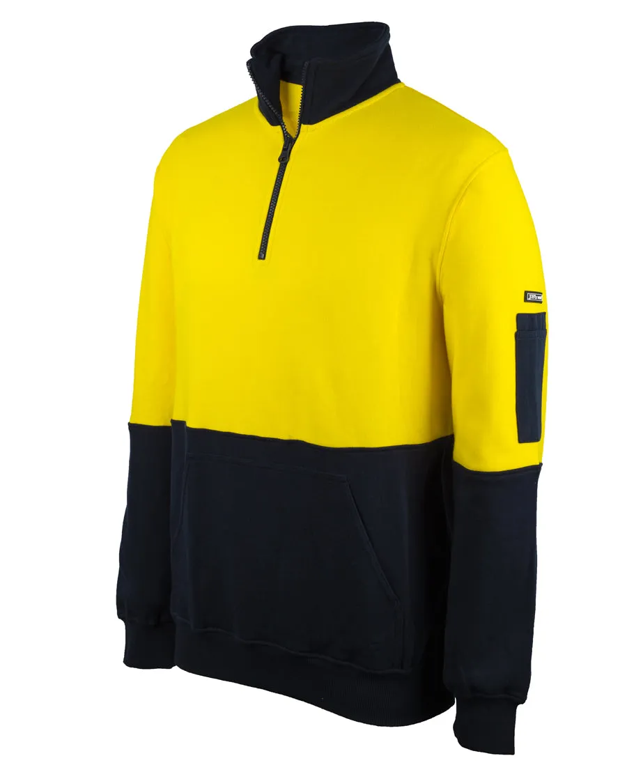 JB'S Hi Vis 310 Cotton 1/2 Zip Fleece - 6HVFM