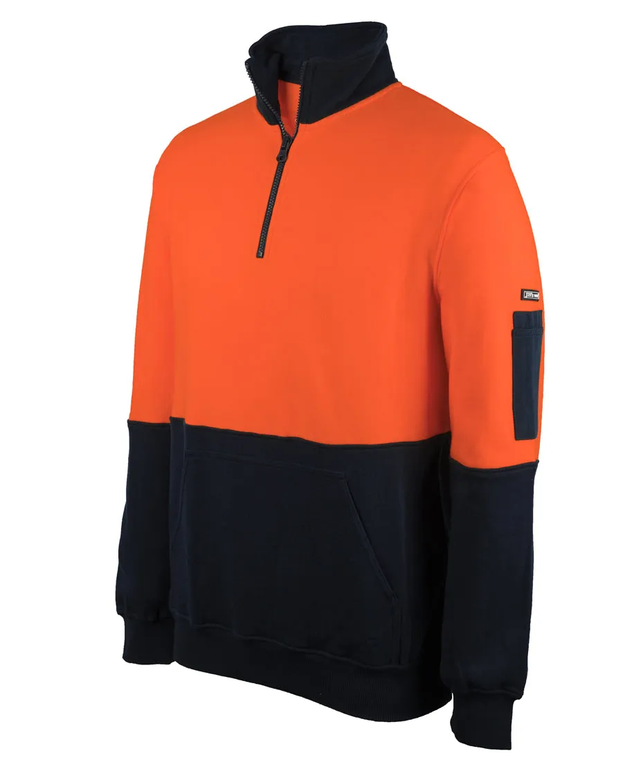 JB'S Hi Vis 310 Cotton 1/2 Zip Fleece - 6HVFM