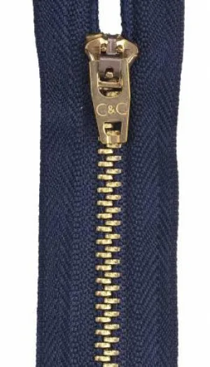Jean Zipper 7in Navy