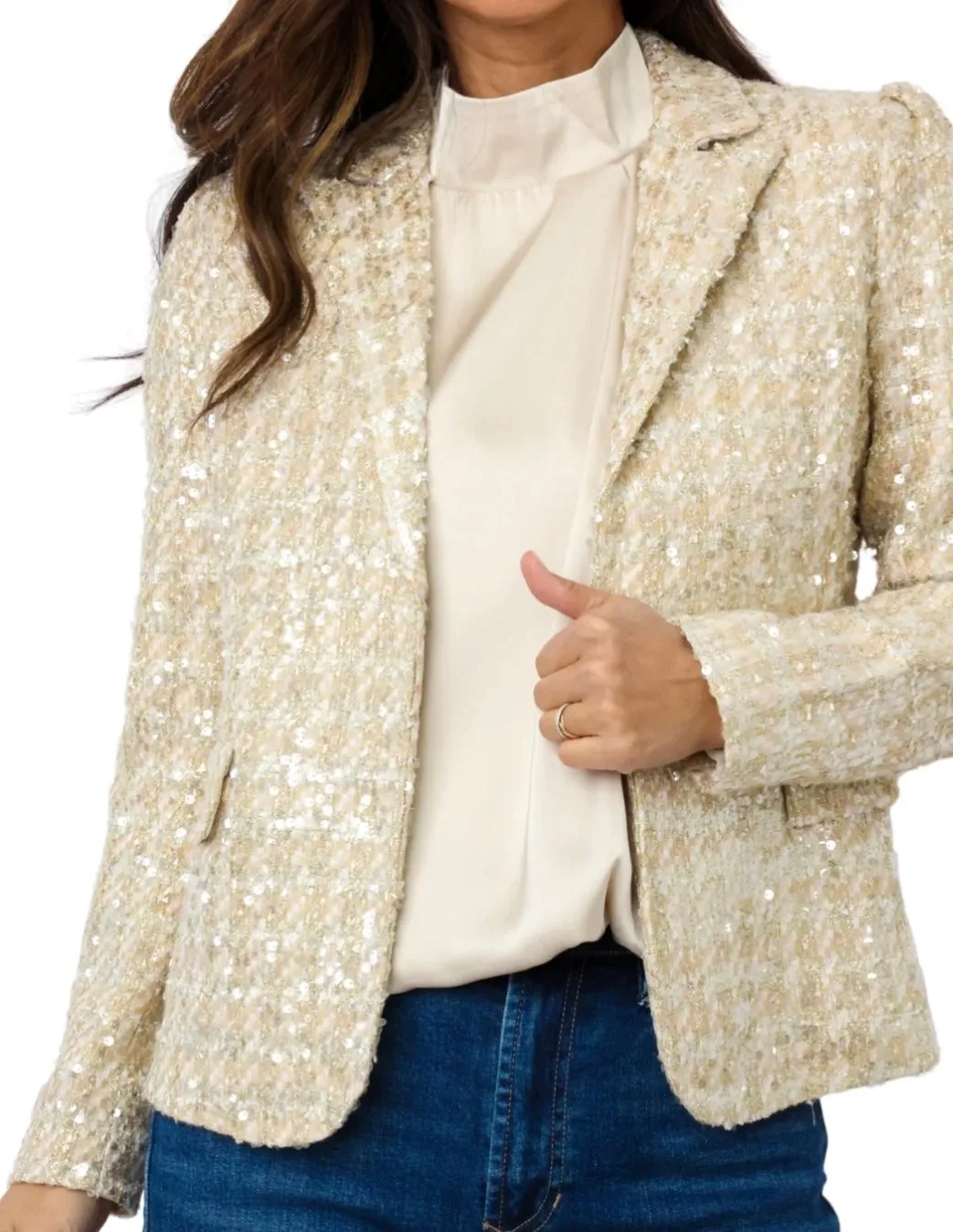 Jensen Blazer in Champagne