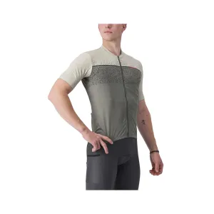 Jersey Castelli Unlimited Entrata Short Sleeve White Gray