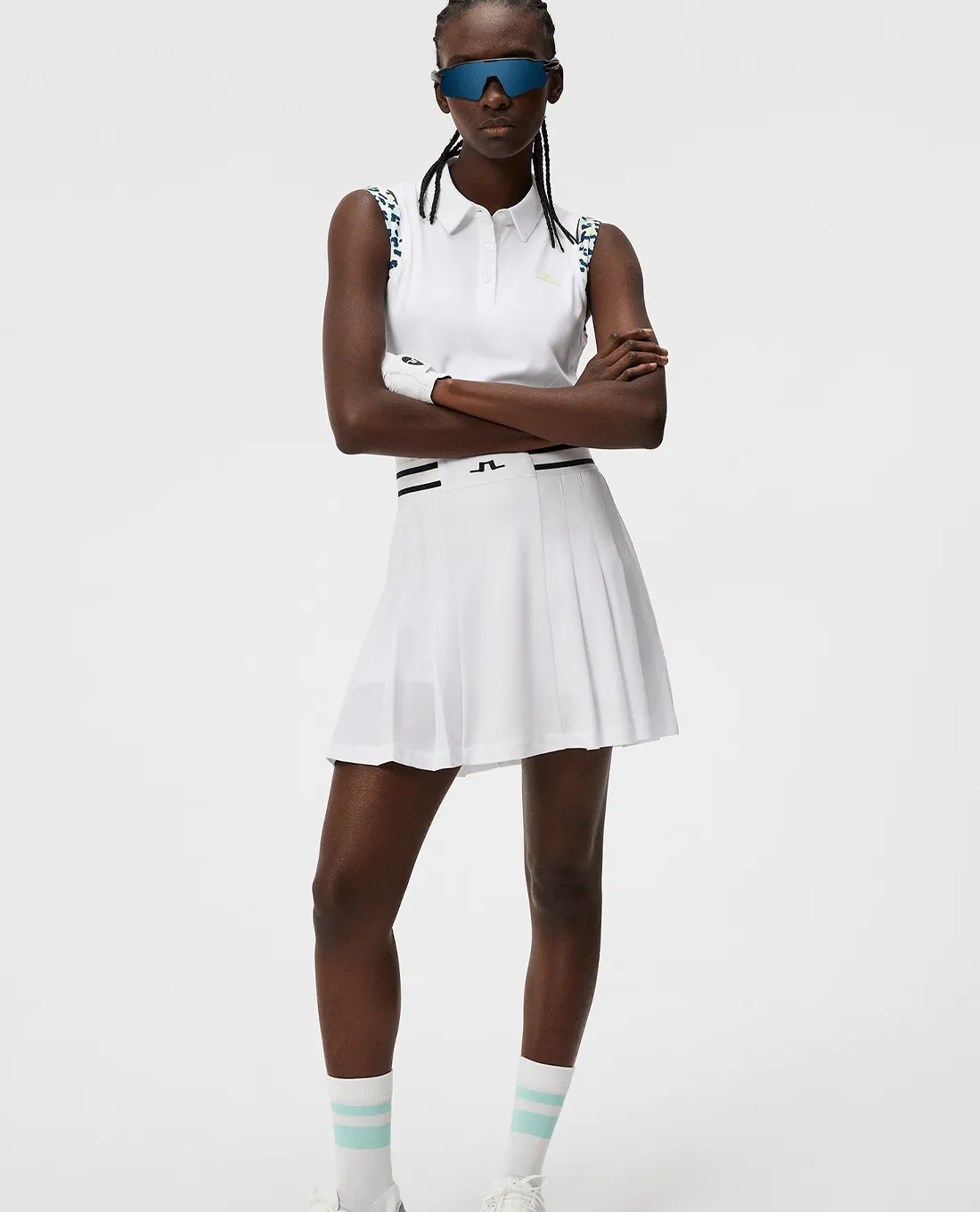 J.Lindeberg Malaika Sleeveless Polo White