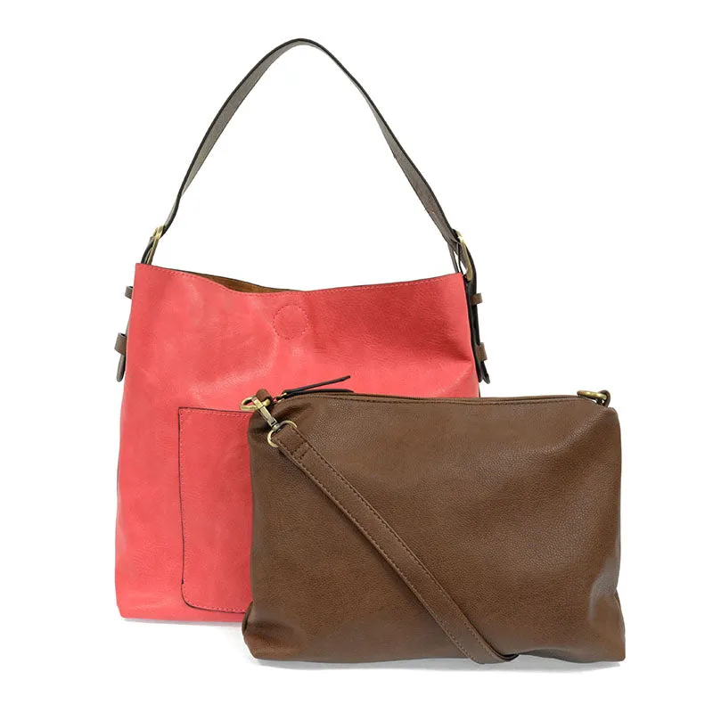 Joy Susan Classic Hobo Handbag Azalea Pink