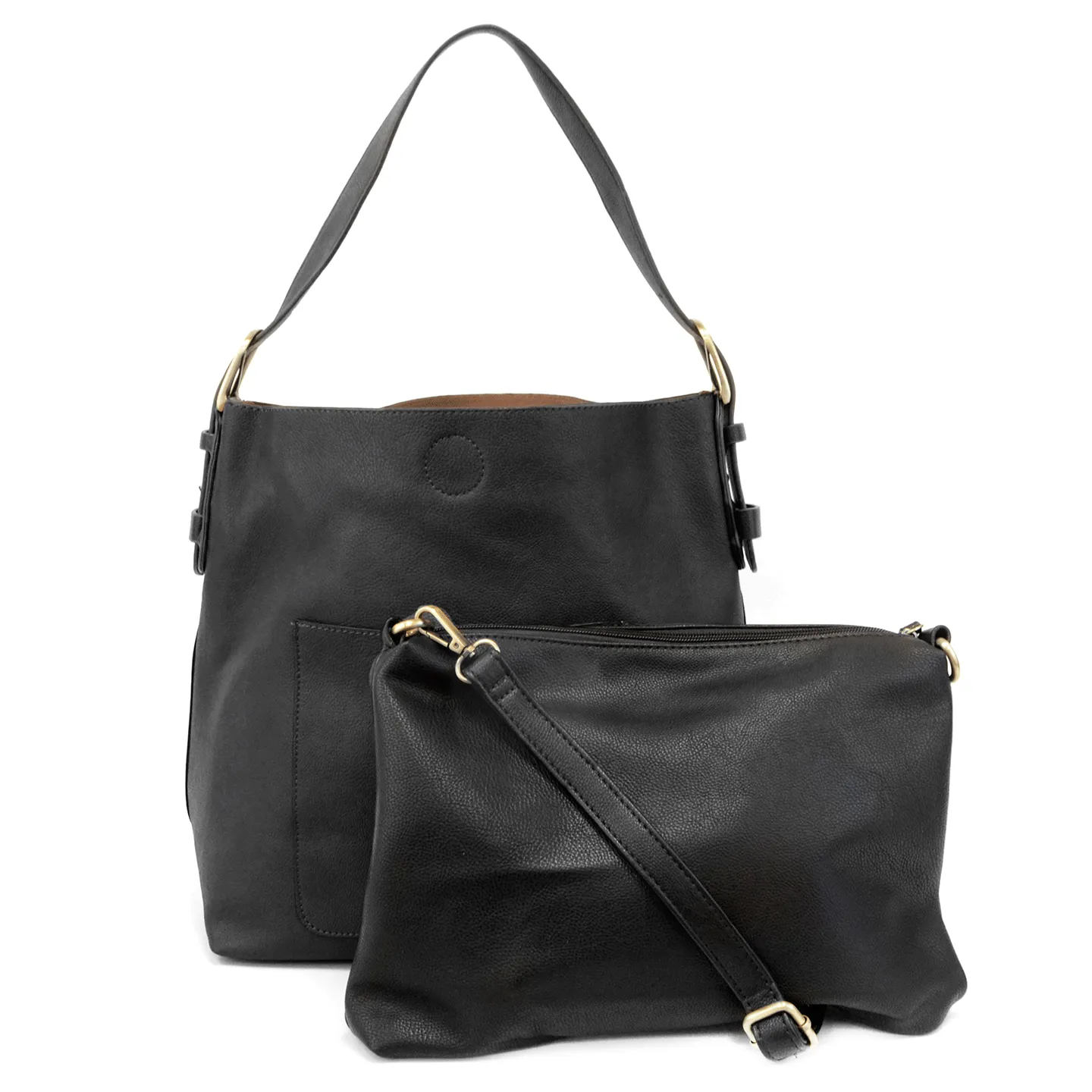 Joy Susan Classic Hobo Handbag Black