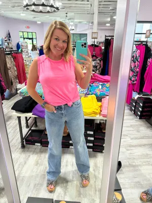 Judy Blue HW Light Wash Straight Leg