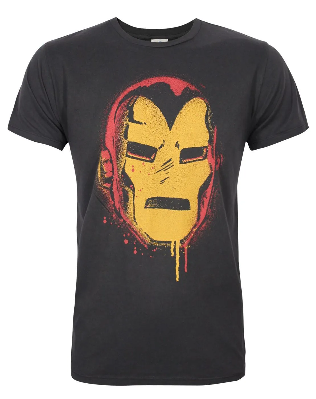 Junk Food Iron Man Face Men's T-Shirt