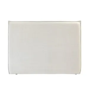 Juno Bedhead with Premium Slipcover Queen Size Stone