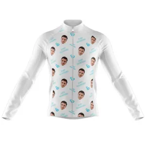 Just Married Custom Face Thermal Club Jersey (white)