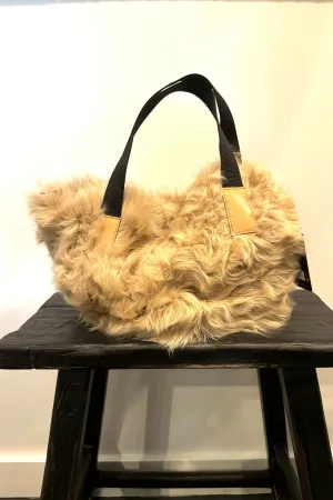 Kara Fur Bag Natural