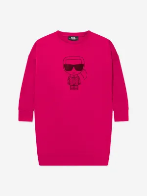 Karl Lagerfeld Girls Karl Ikonick Sweater Dress