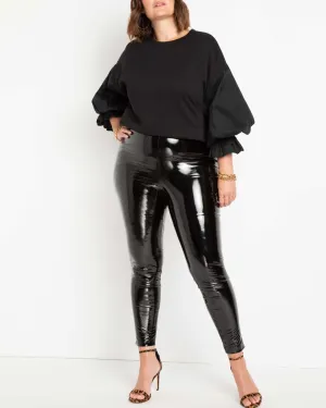 Katrina Latex Leggings | Black Onyx