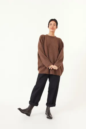 Kaval - Crew Neck Knit - Wool Sable