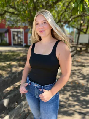 Keep The Light On Black Bodysuit