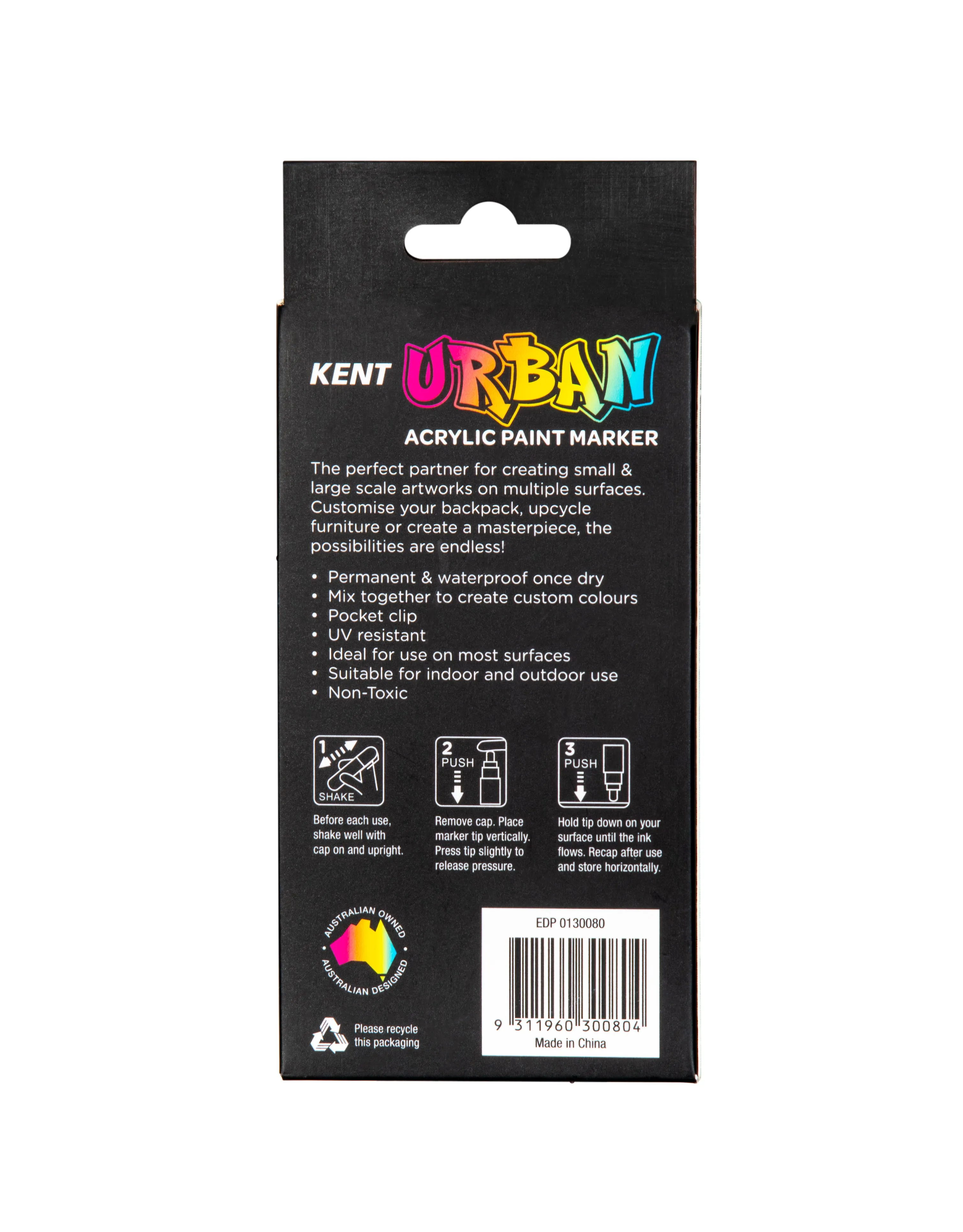 Kent Urban Acrylic Paint Markers 4 Pack - Icon