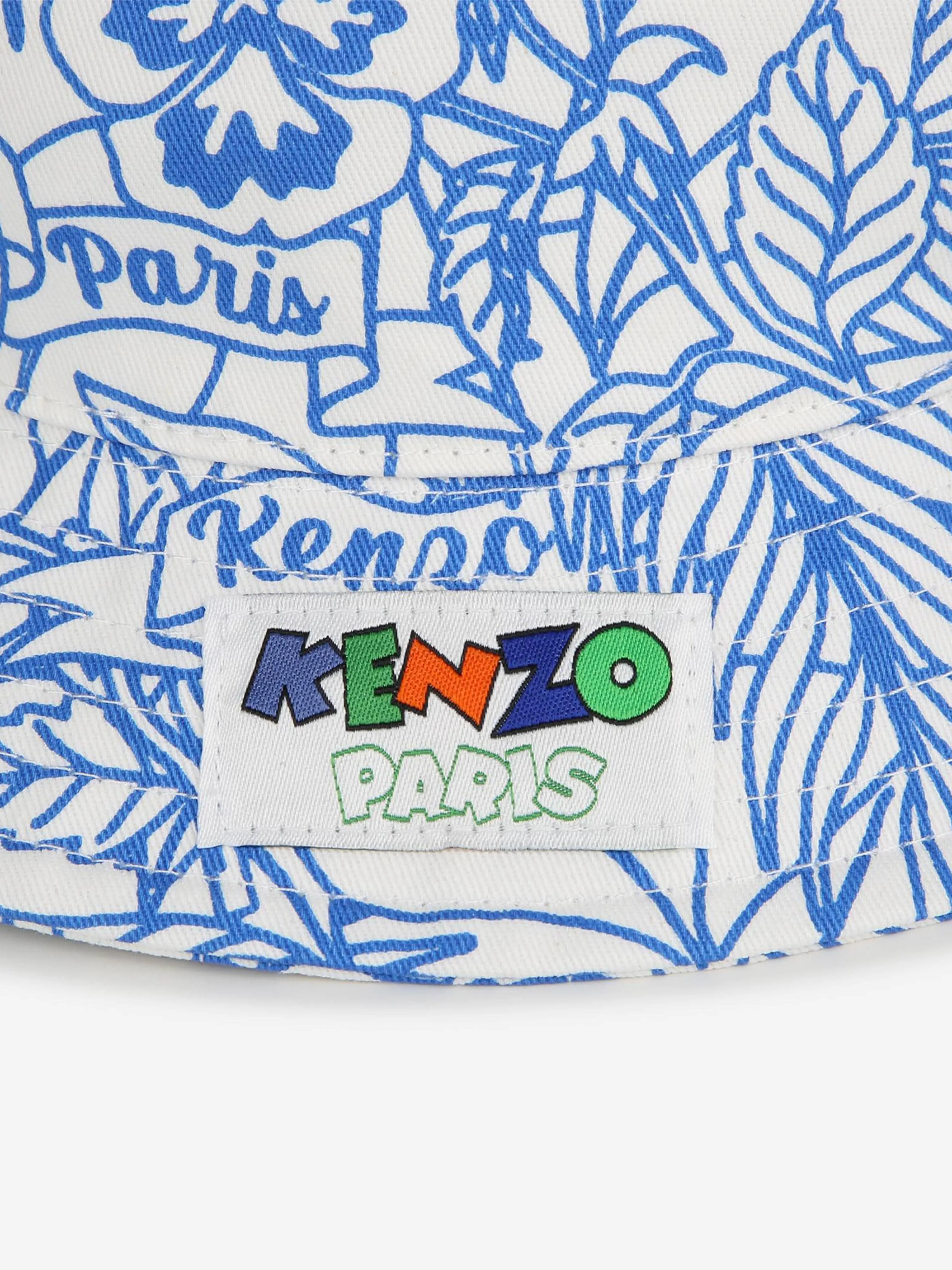 KENZO Baby Boke Flower Bucket Hat in Ivory