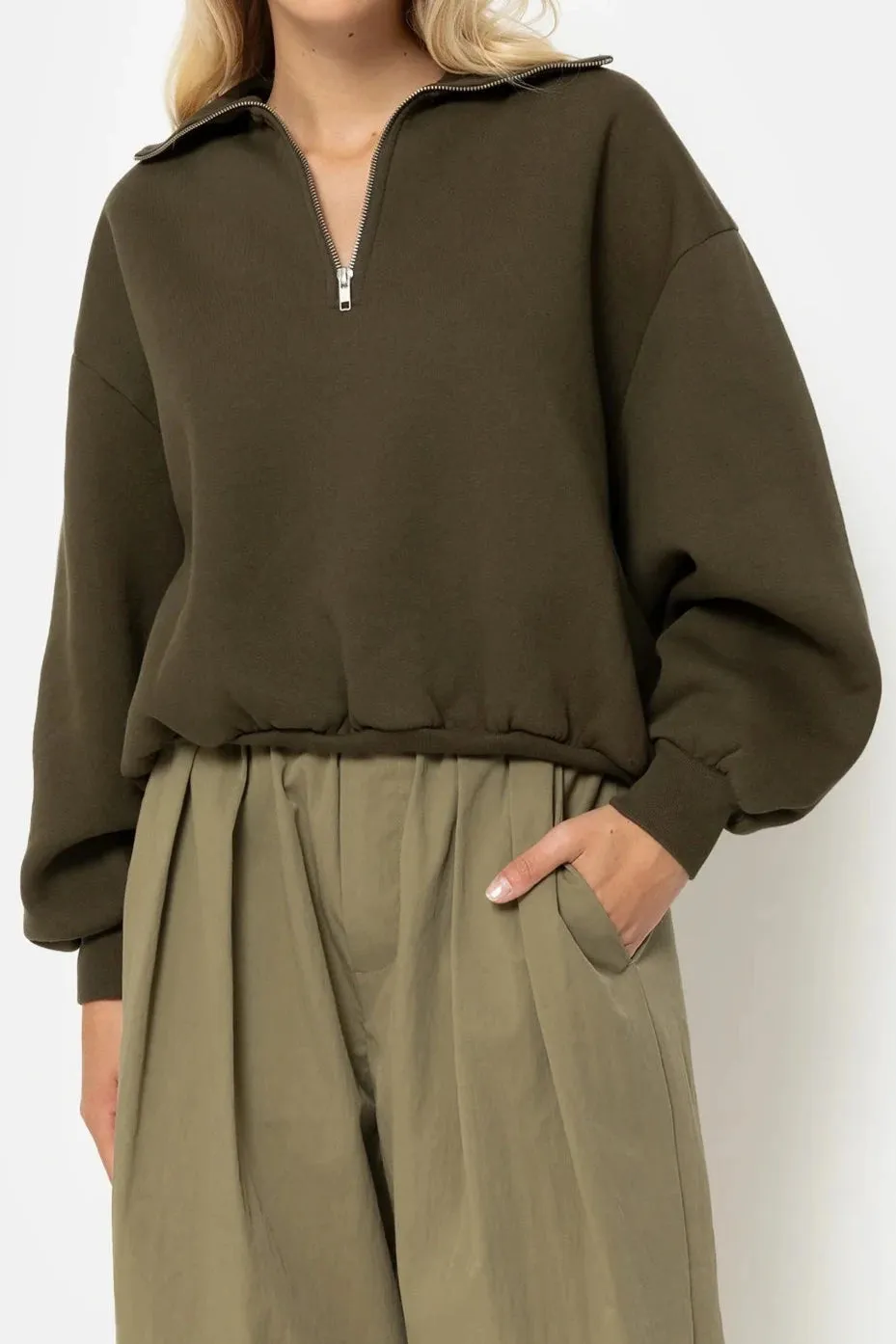KHLOE SWEATSHIRT | KHAKI