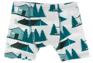 KicKee Pants Natural Cabins and Tents Boys Boxer Brief