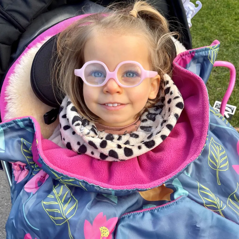 Kids Fleece-Lined Wheelchair Cosy - MULTICOLOUR FLORAL
