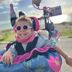 Kids Fleece-Lined Wheelchair Cosy - MULTICOLOUR FLORAL