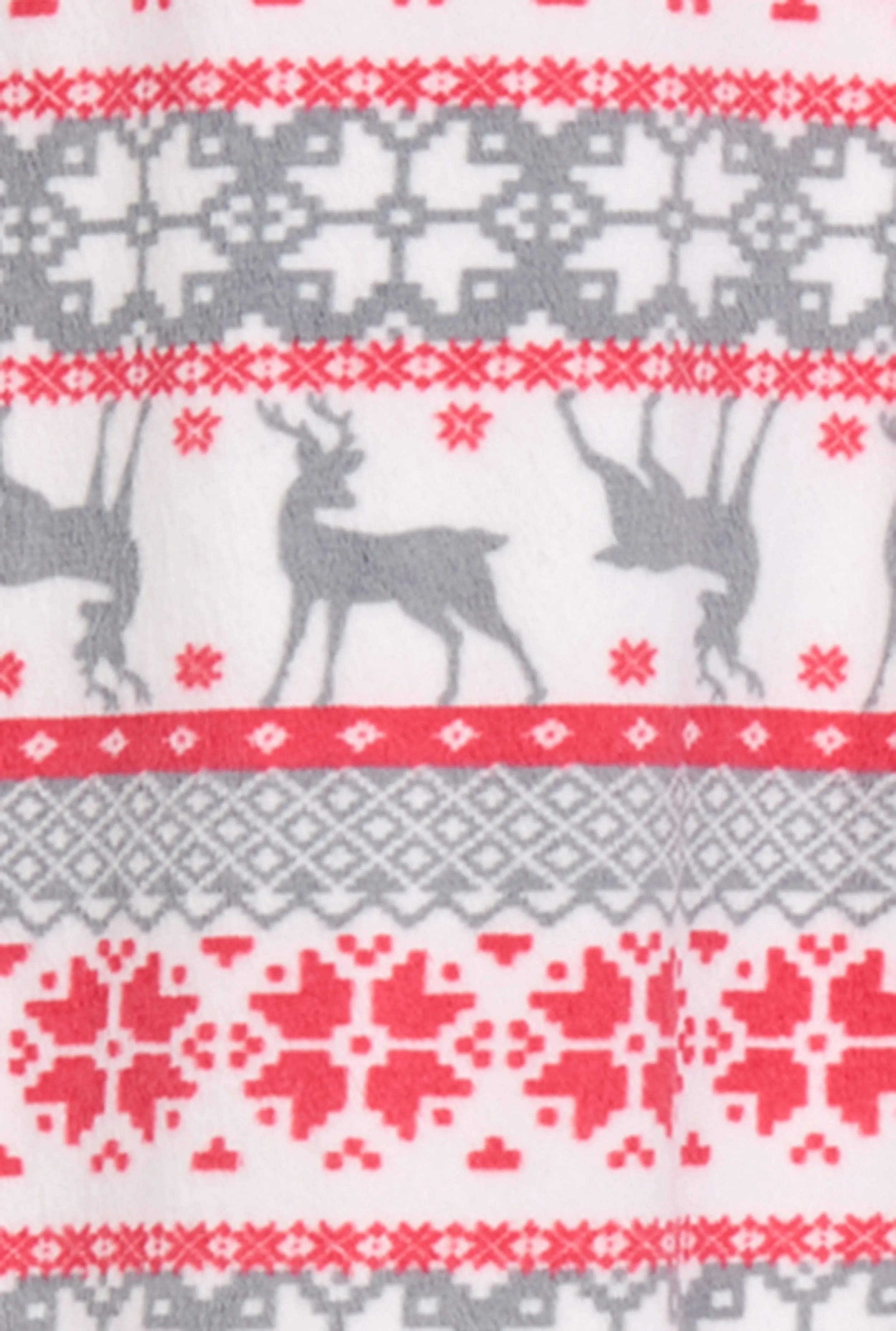 Kids Matching Reindeer Fair Isle Snug Fit Family Pajamas