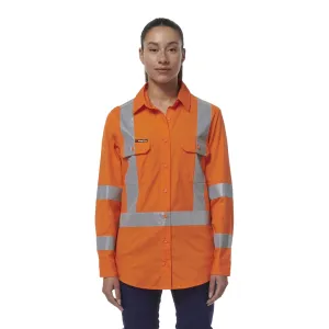 King Gee Women's Workcool Vented X Back Shirt (K44233)