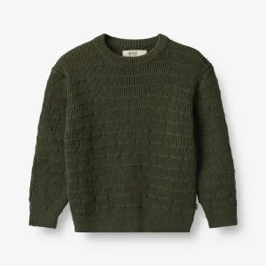 Knit Pullover Petro - forest night