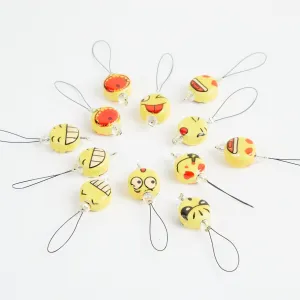 KnitPro NEW ZOONI Stitch Markers in Playful Beads "Smileys" (11251)