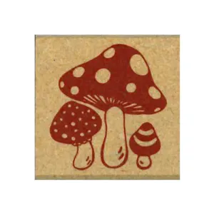 Kodomo No Kao Mushroom Retro Stamp
