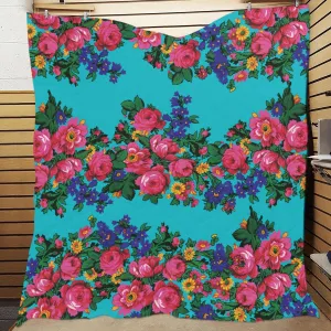 Kokum's Revenge-Sky Quilted Comforter 70"x80"