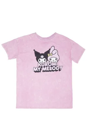 Kuromi My Melody Graphic Relaxed Tee