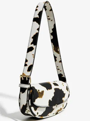 Ladies Trendy PU Cow Print Hanging Bag SKOB230617