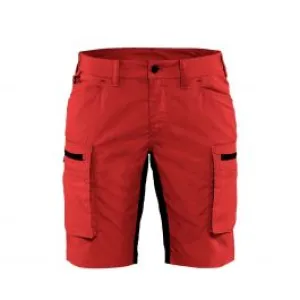 Ladies&#x20;Service&#x20;Shorts&#x20;With&#x20;Stretch&#x20;7149&#x20;Rood&#x2F;Zwart&#x20;-&#x20;Bl&#xE5;kl&#xE4;der