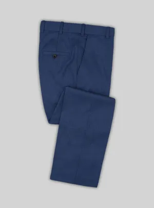 Lanificio Zegna Trofeo Cobalt Blue Wool Pants