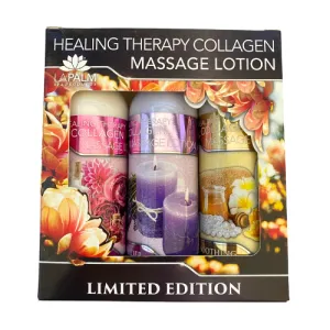 Lapalm Trio Lotion Box 4.5oz - Black Floral
