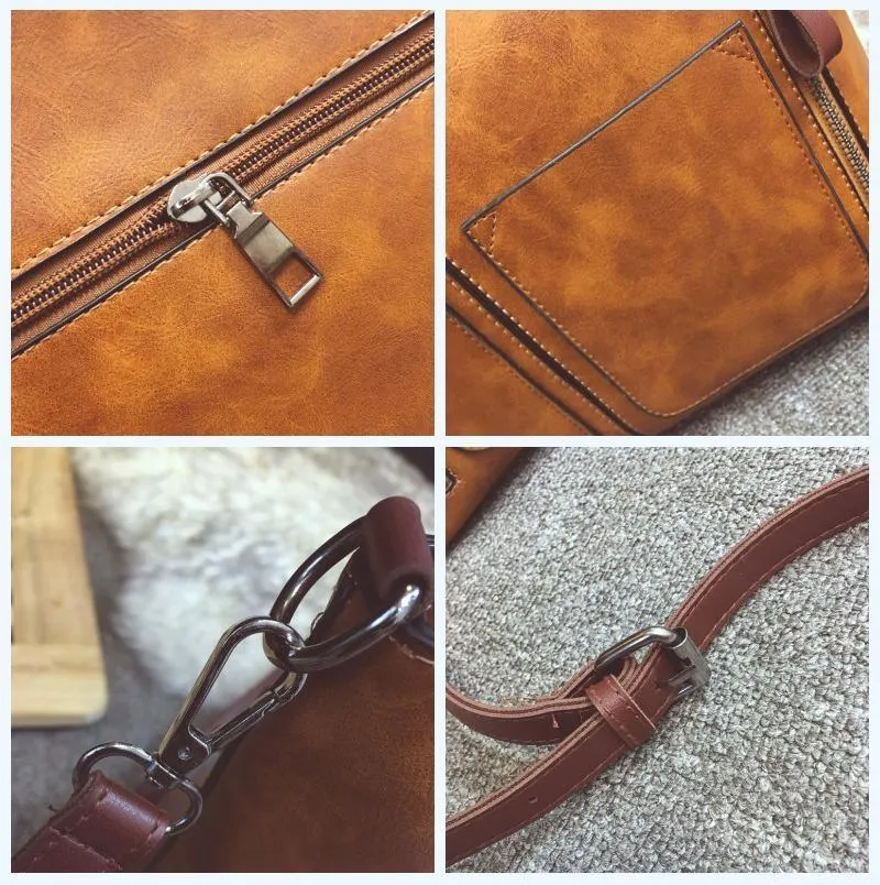 Large Vintage Style Shoulder Tote Bag