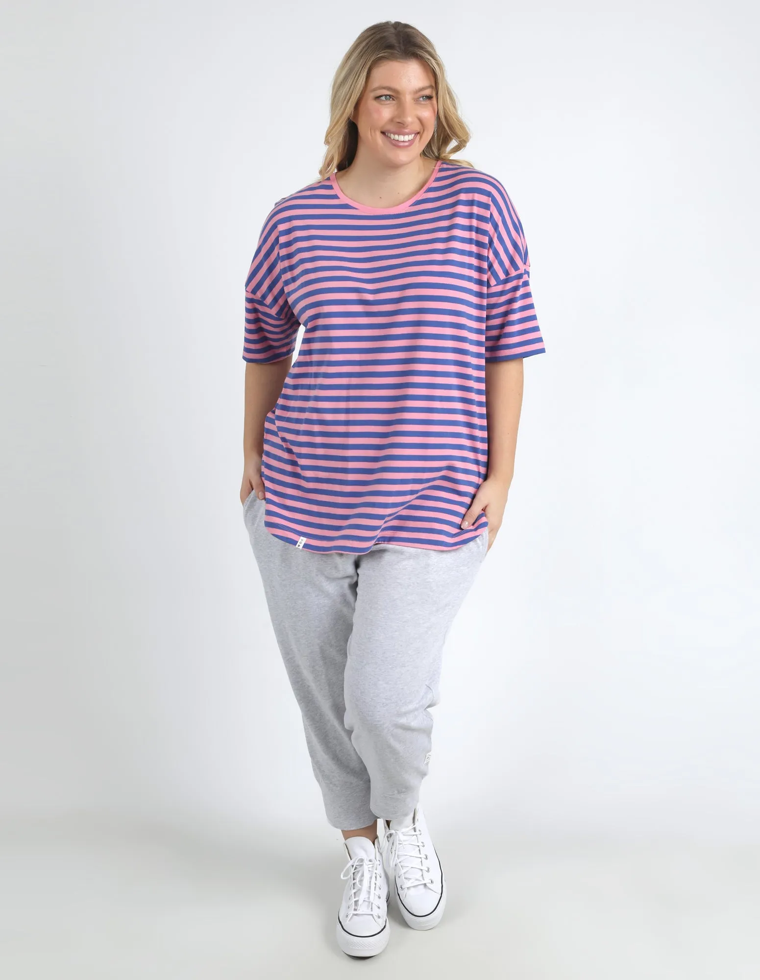 Lauren Tee Strawberry Stripe