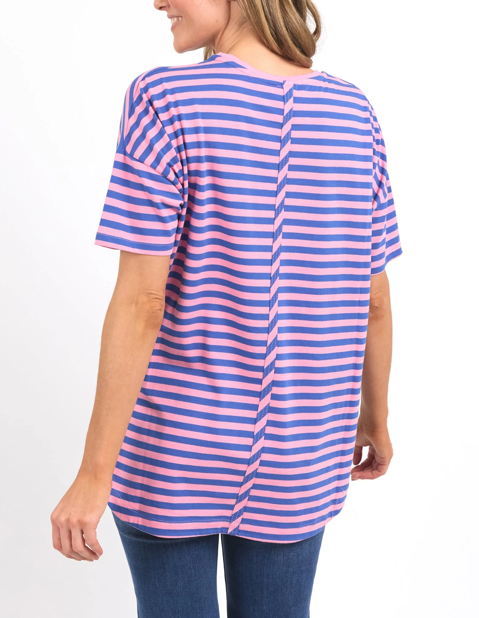 Lauren Tee Strawberry Stripe
