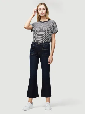 Le Bardot Crop Flare Raw Edge -- Sutherland