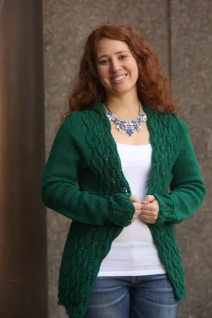Leaf Lined Cardi