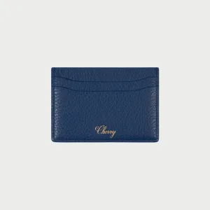 Leather Card Holder (Blue)