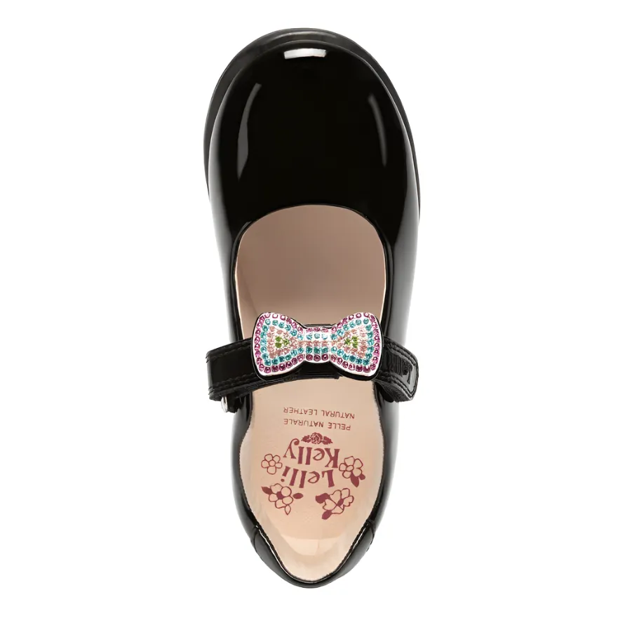 Lelli Kelly Girls School Shoe Erin 2 Black Patent