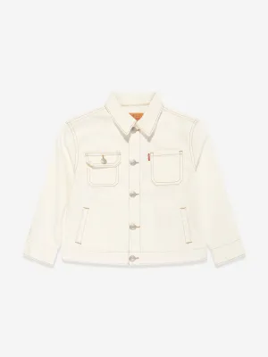 Levi's Wear Boys Relaxed Denim Jacket in Ivory