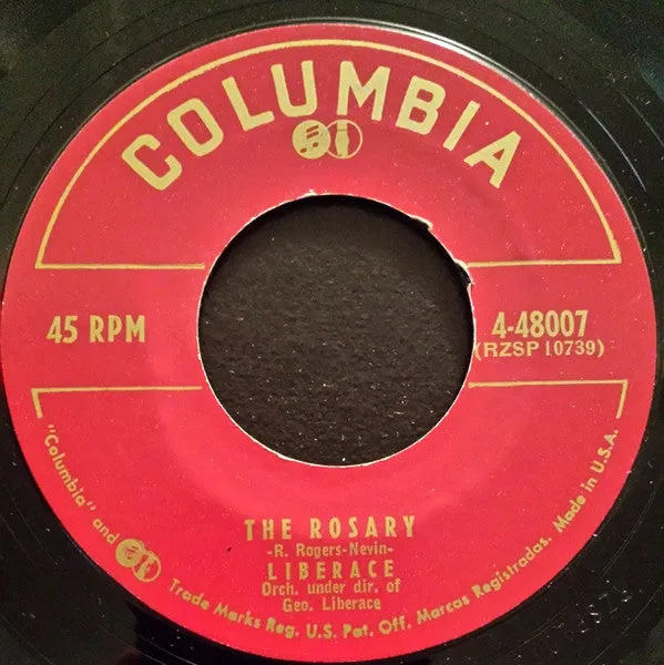 Liberace - The Rosary / Easter Parade (7") (VG)