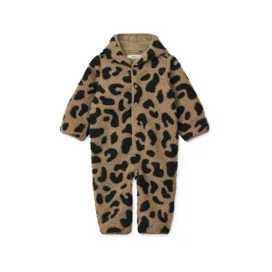 Liewood Fraser Baby Pile Jumpsuit - Mega Leo - Oat Mix