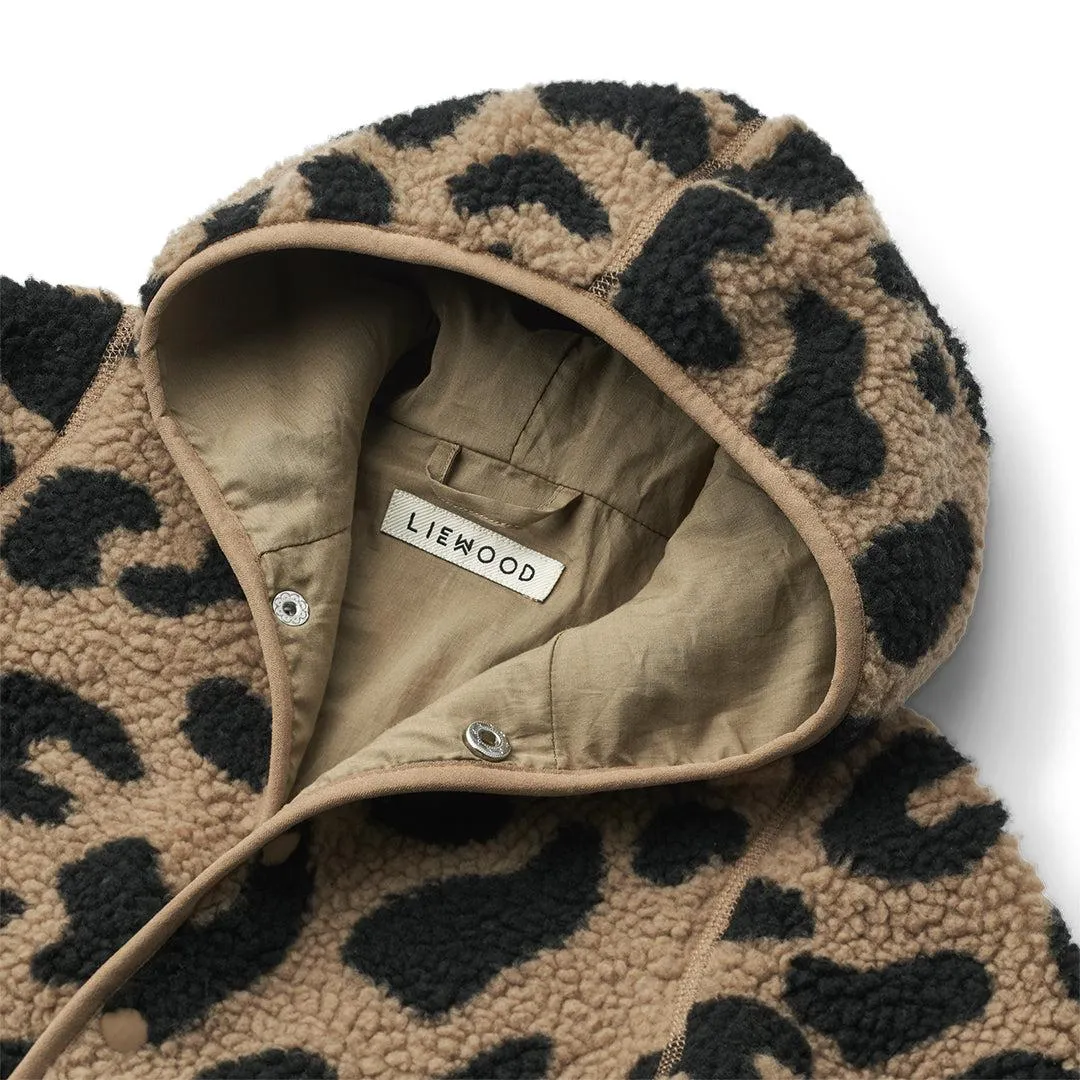 Liewood Fraser Baby Pile Jumpsuit - Mega Leo - Oat Mix