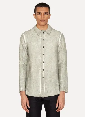 Light Grey Cold Dye Shirt Jacket