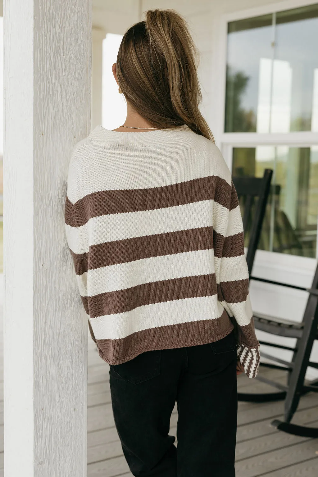 Lillian Sweater-Coco/White