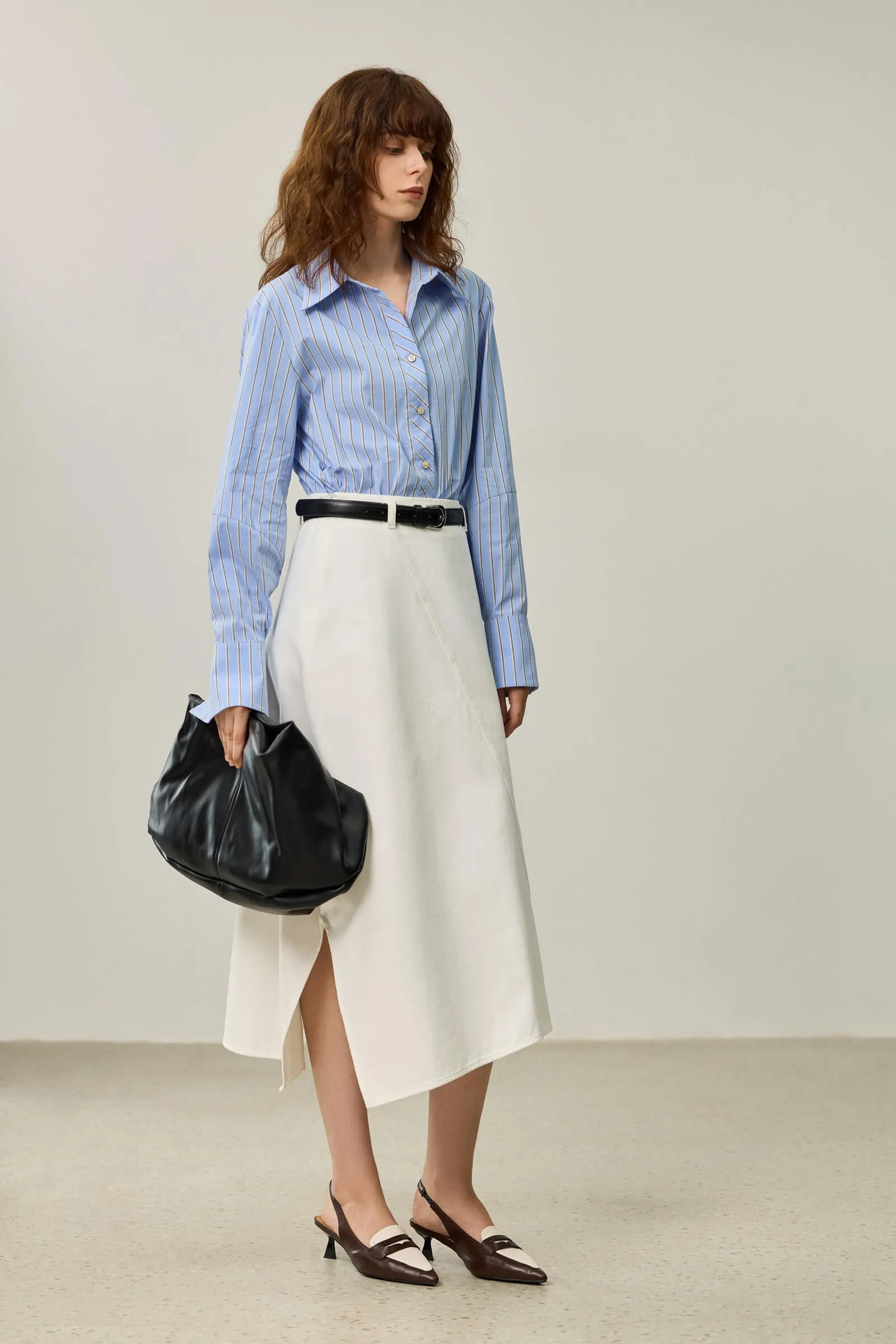 LILY Classic Striped Relaxed Shirt