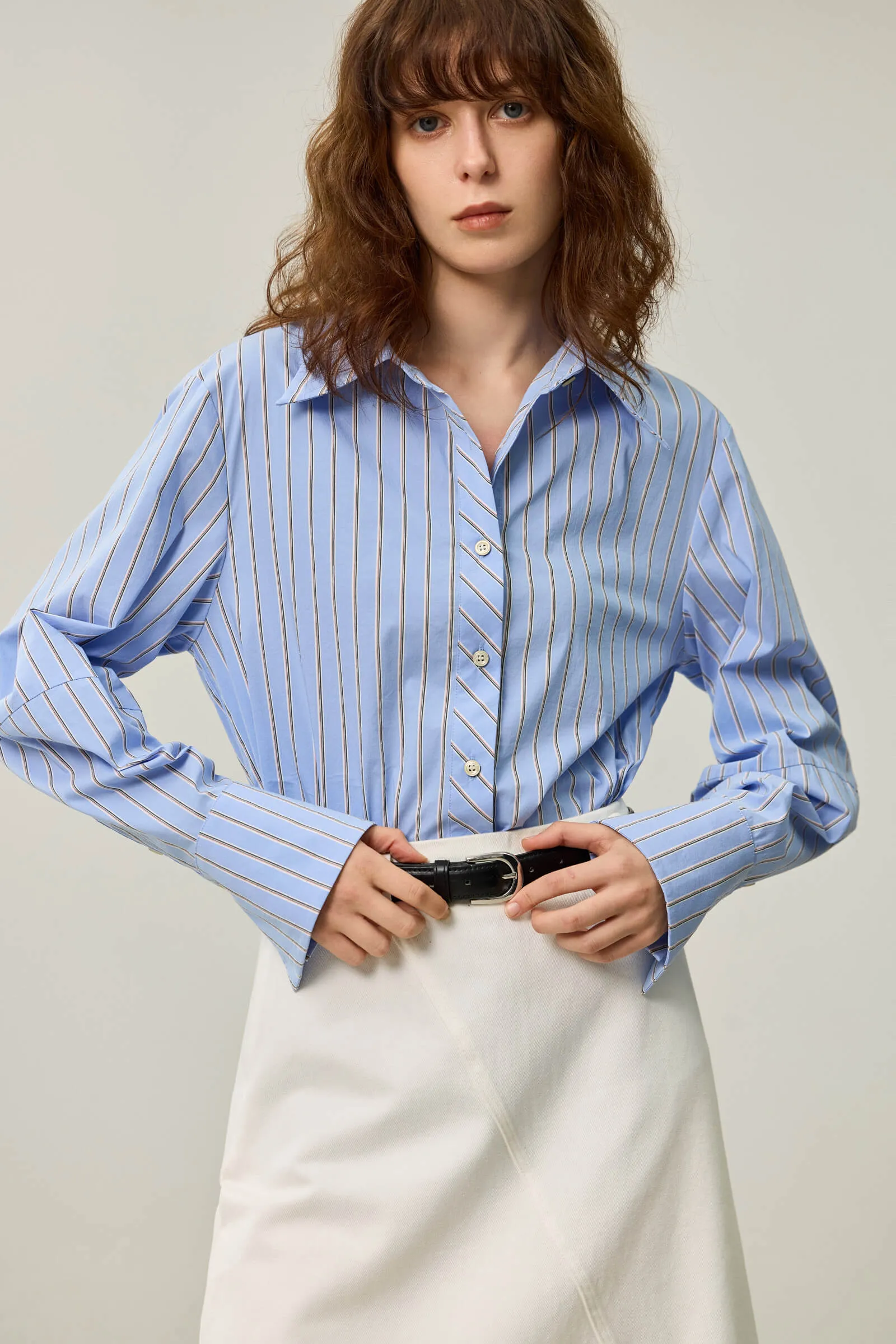 LILY Classic Striped Relaxed Shirt