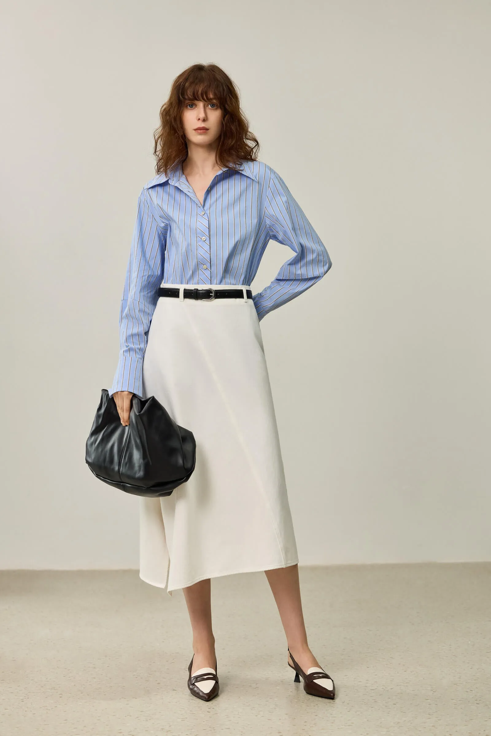 LILY Classic Striped Relaxed Shirt